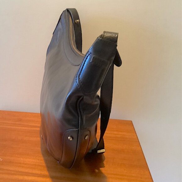 Cole Haan Black Leather Shoulder Handbag - Picture 11 of 16